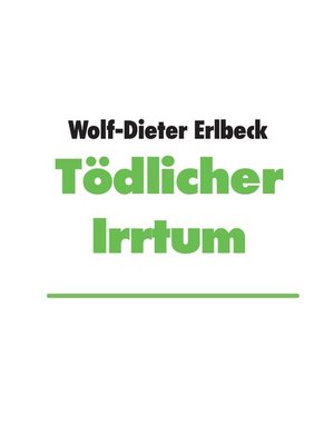 cover image of Tödlicher Irrtum